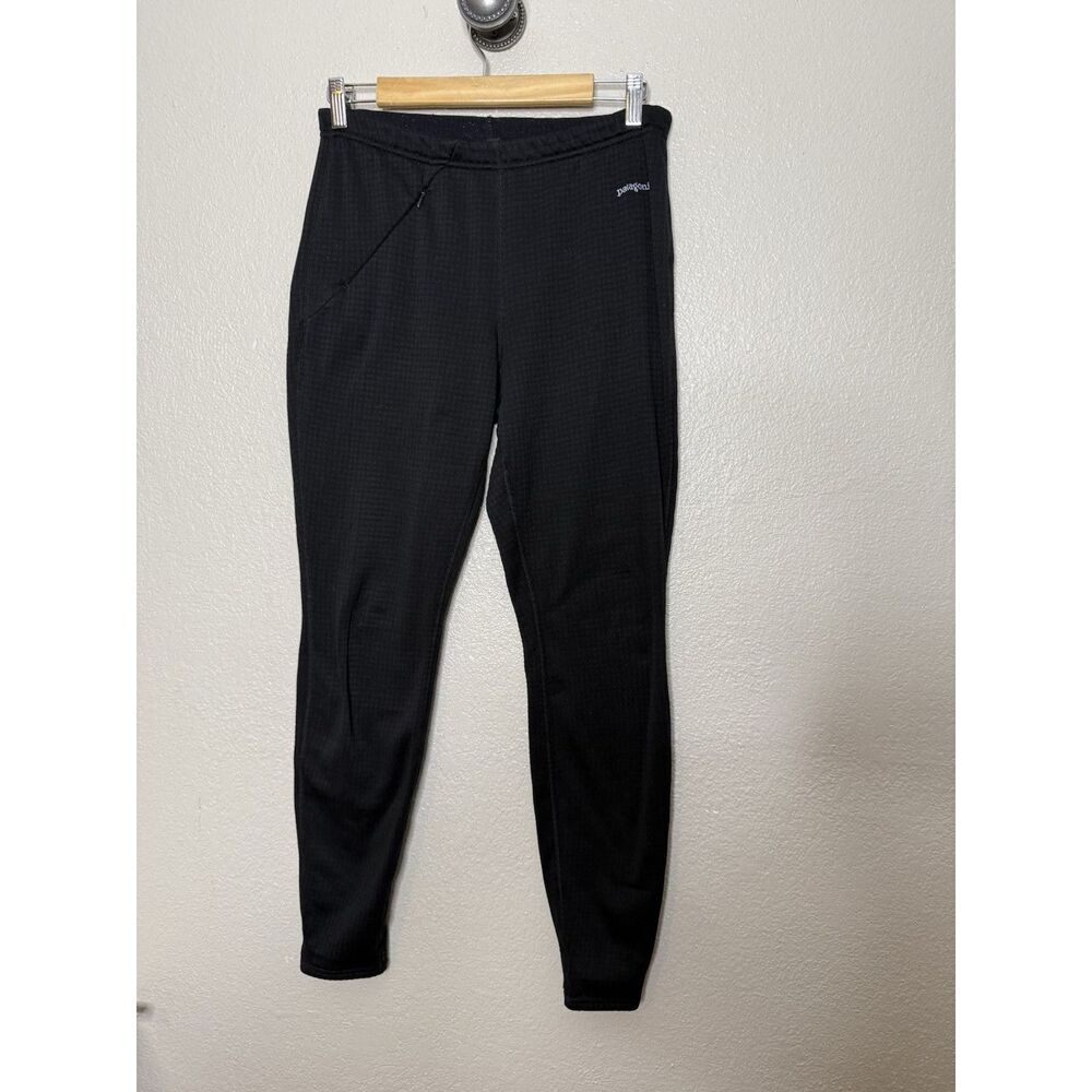 Patagonia Thermal Bottoms Women S Black Technical Fleece Pants Leggings Polartec